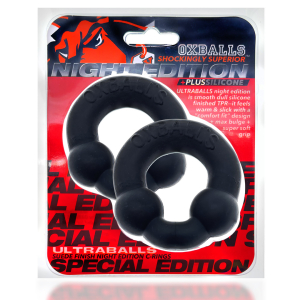 Pack de cockrings en silicone ULTRABALLS Noirs