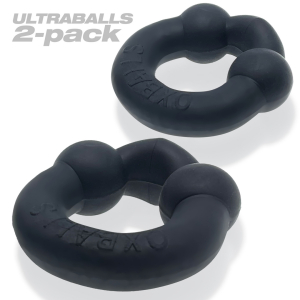 Pack de cockrings en silicone ULTRABALLS Noirs