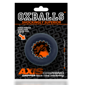 Cockring avec Intérieur strié AXIS Noir de Oxballs