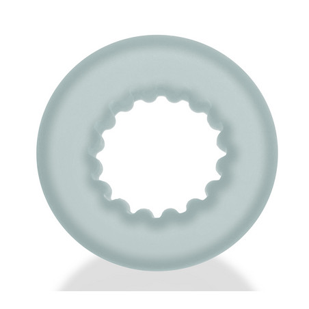 Cockring avec Intérieur strié AXIS Transparent par Oxballs