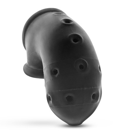 Cage de chasteté Silicone AIRLOCK Noire de Oxballs