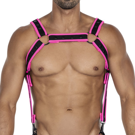 Harnais NEO C4M Noir-Rose