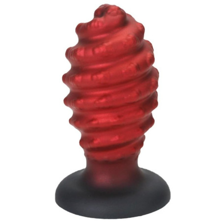 Plug Silicone TORSADO M 10 x 5.5cm Rouge