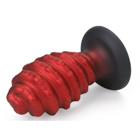 Plug Silicone TORSADO M 10 x 5.5cm Rouge