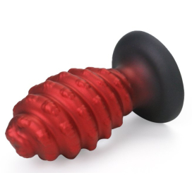 Plug Silicone TORSADO XL 12.5 x 7.2cm Rouge 2