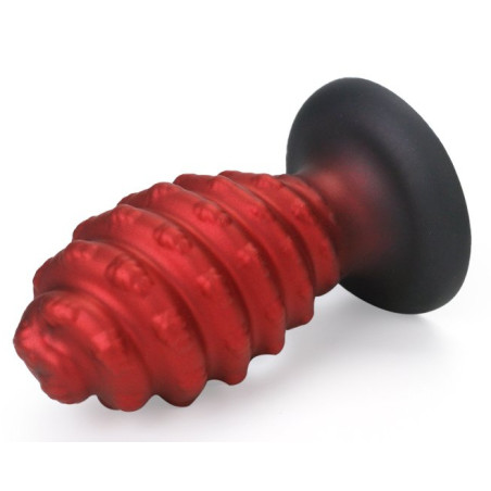 Plug Silicone TORSADO XL 12.5 x 7.2cm Rouge