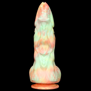 Gode Monster RUTUK Rose-vert de 17 x 6 cm