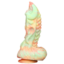 Gode Monster RUTUK Rose-vert de 17 x 6 cm