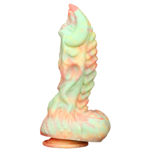 Gode Monster RUTUK Rose-vert de 17 x 6 cm