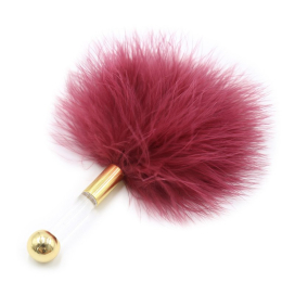 Plumeau GOLDEN CLEAR 15cm Bordeaux Doré 2