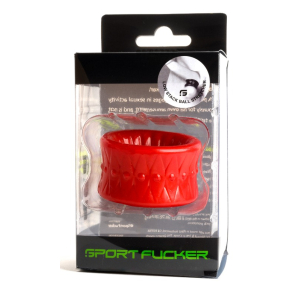 Ballstretcher rouge LOW STACK de Sport Fucker Hauteur 30 mm