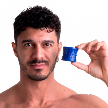 Ballstretcher bleu DEEP STACK Hauteur 50 mm de Sport Fucker