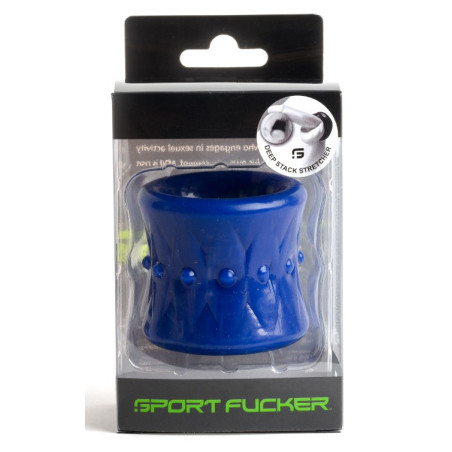 Ballstretcher bleu DEEP STACK Hauteur 50 mm de Sport Fucker
