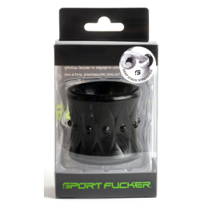 Ballstretcher noir DEEP STACK Hauteur de 50 mm par Sport Fucker
