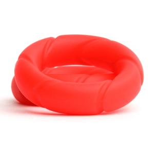 Lot de 2 Cockrings rouges en silicone READY RINGS Sport Fucker