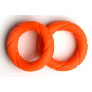 Lot de 2 Cockrings READY RINGS Orange de Sport Fucker