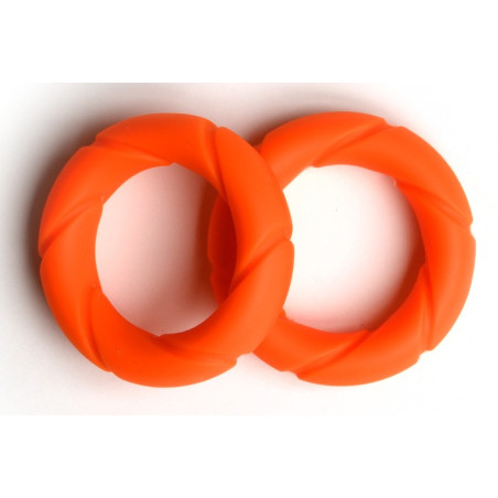 Lot de 2 Cockrings READY RINGS Orange de Sport Fucker