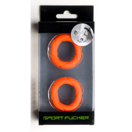 Lot de 2 Cockrings READY RINGS Orange de Sport Fucker 2