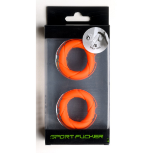 Lot de 2 Cockrings READY RINGS Orange de Sport Fucker
