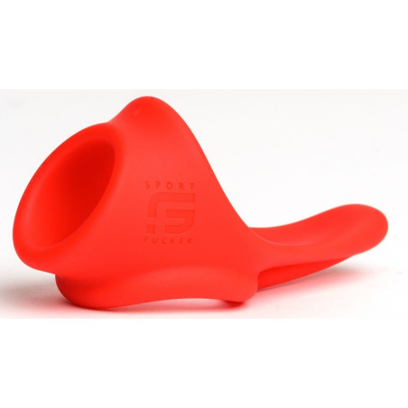 Ballstretcher Silicone TAILSLIDE Rouge de Sport Fucker