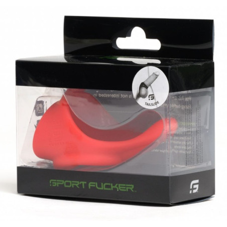 Ballstretcher Silicone TAILSLIDE Rouge de Sport Fucker
