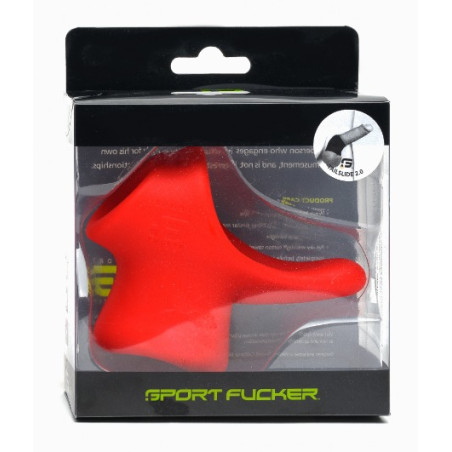 Ballstretcher silicone BIG TAILSLIDE Rouge de Sport Fucker