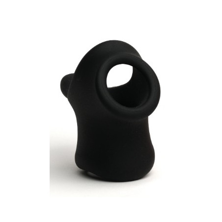 Ballstretcher en silicone BIG TAILSLIDE Noir Hauteur 50 mm