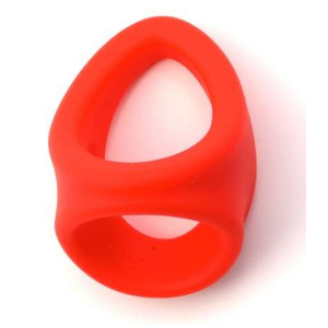 Ballstretcher en silicone rouge FREEBALLER de Sport Fucker