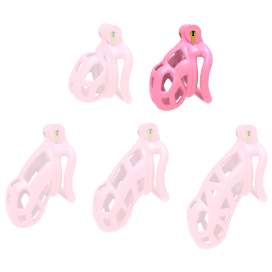 Cage de chasteté ASPIC M rose de 6.5 x 3.3 cm par CockLock