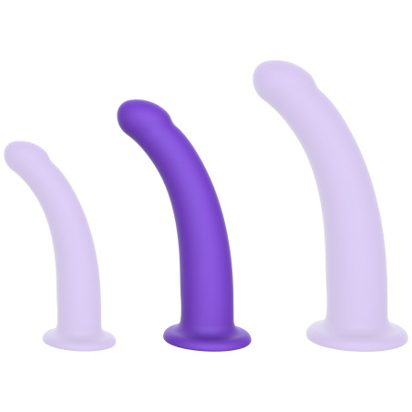 Gode HARNESS DONG M 14 x 3.2cm Violet
