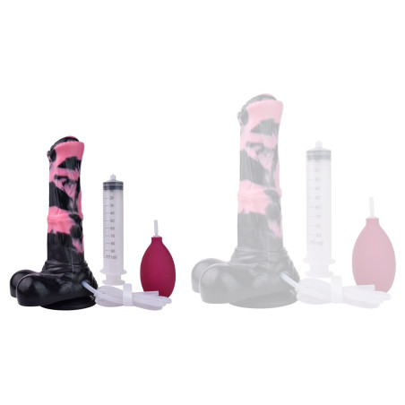 Gode Éjaculateur HURULF SQUIRT S 18 x 4.7 cm Noir-Rose