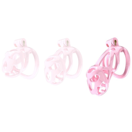 Cage de chasteté BOUH L Rose de 10 x 3.5 cm