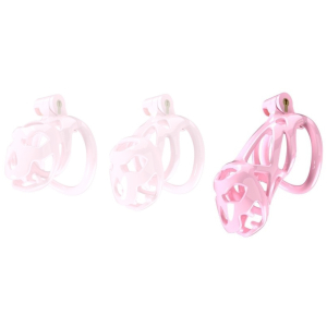 Cage de chasteté BOUH L 10 x 3.5 cm Rose