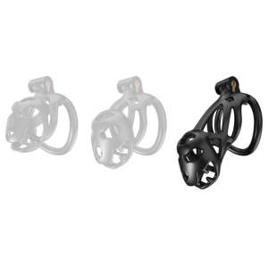 Cage de chasteté BOUH L 10 x 3.5 cm Noire