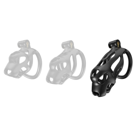 Cage de chasteté DOG L Noire de 11 x 3.9 cm