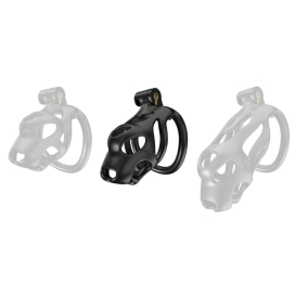 Cage de chasteté DOG M Noire de 8 x 3.7 cm