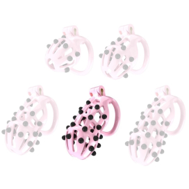 Cage de chasteté POINT UP XL Rose de 11 x 4 cm