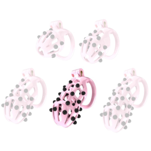 Cage de chasteté POINT UP XL Rose 11 x 4cm