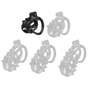 Cage de chasteté POINT UP S Noire 6 x 3.5cm