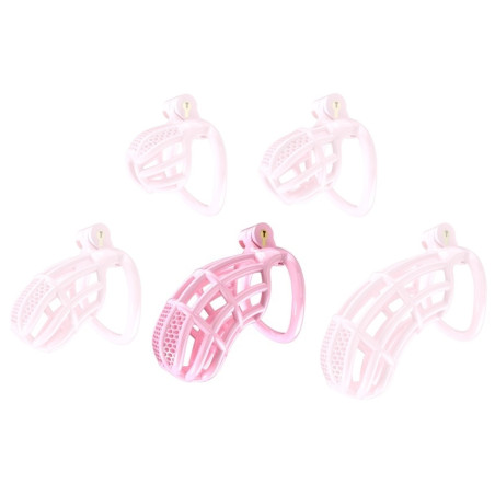Cage de Chasteté NEXIA XL 10 x 3.4cm Rose pâle