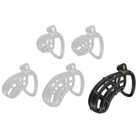 Cage de Chasteté NEXIA XXL 11.5 x 3.4 cm Noire Mat