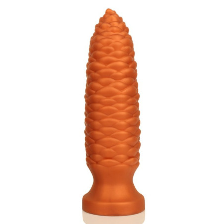 Plug anal LONG PINE XS de 11.5 x 3 cm Orange