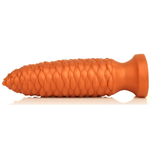 Plug anal LONG PINE XS de 11.5 x 3 cm Orange
