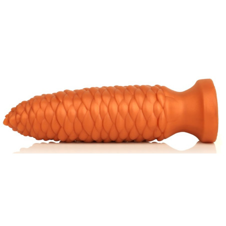Plug anal LONG PINE XS de 11.5 x 3 cm Orange