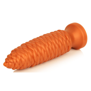 Plug anal LONG PINE XS de 11.5 x 3 cm Orange