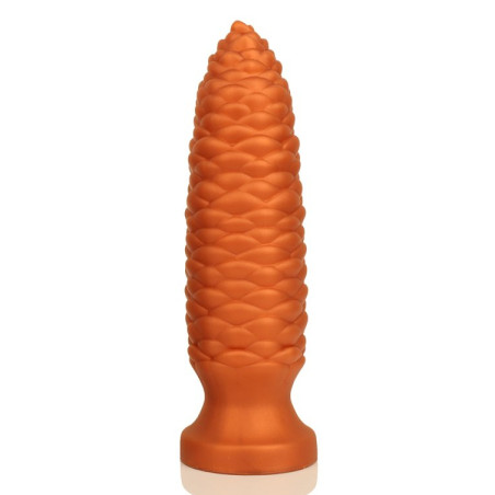 Plug anal LONG PINE S de 15 x 4 cm Orange