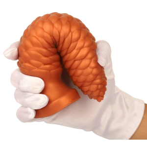 Plug anal LONG PINE S de 15 x 4 cm Orange
