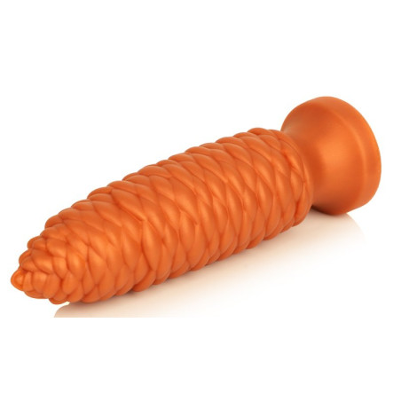 Plug anal LONG PINE S de 15 x 4 cm Orange