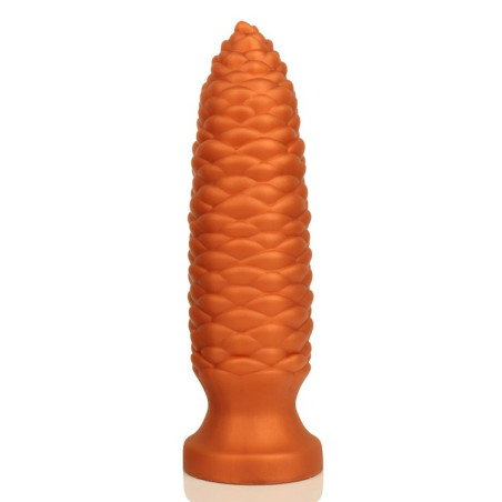 Plug anal LONG PINE M de 18 x 5 cm Orange