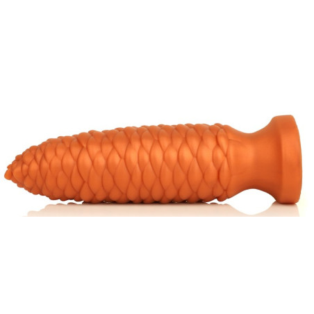 Plug anal LONG PINE M de 18 x 5 cm Orange